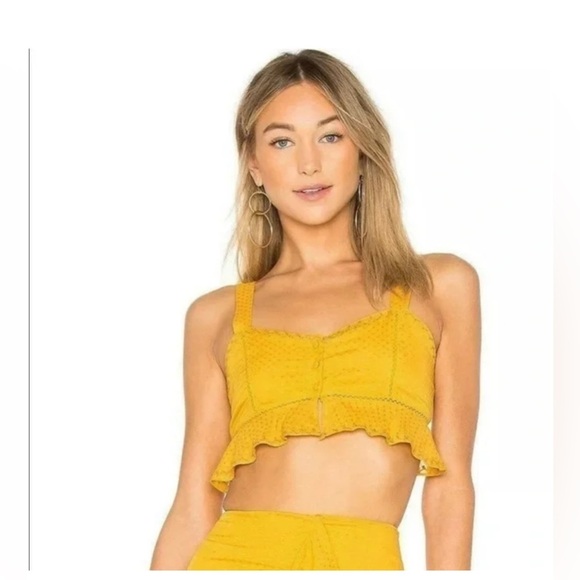 Revolve Tularosa Dana skirt set ginger yellow Summer chic colorful quiet luxury - Picture 13 of 15